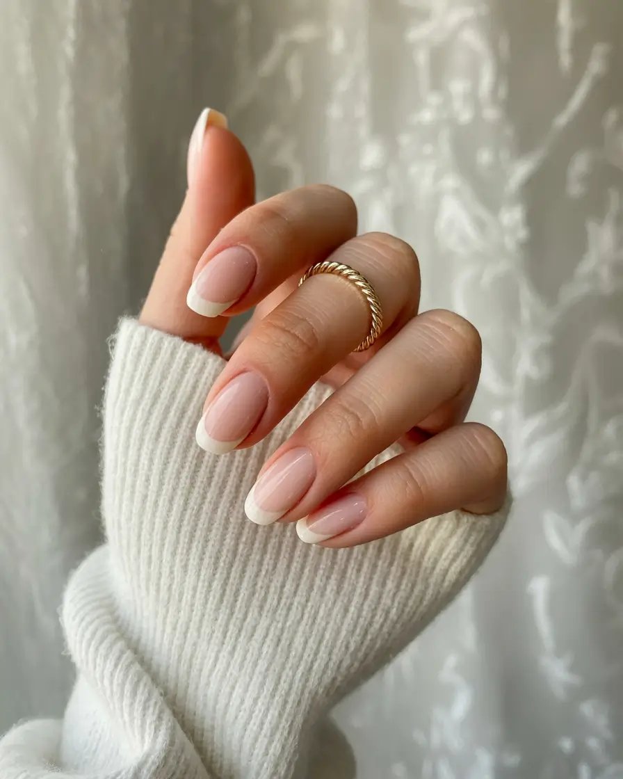 dip nail ideas almond short Classic French Revival