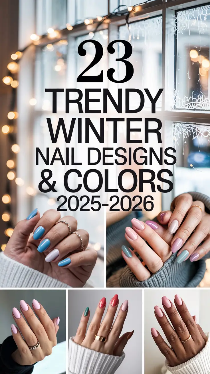 Trendy Winter Nail Designs & Colors 2025–2026: Fresh Ideas for a Stylish Cold Season