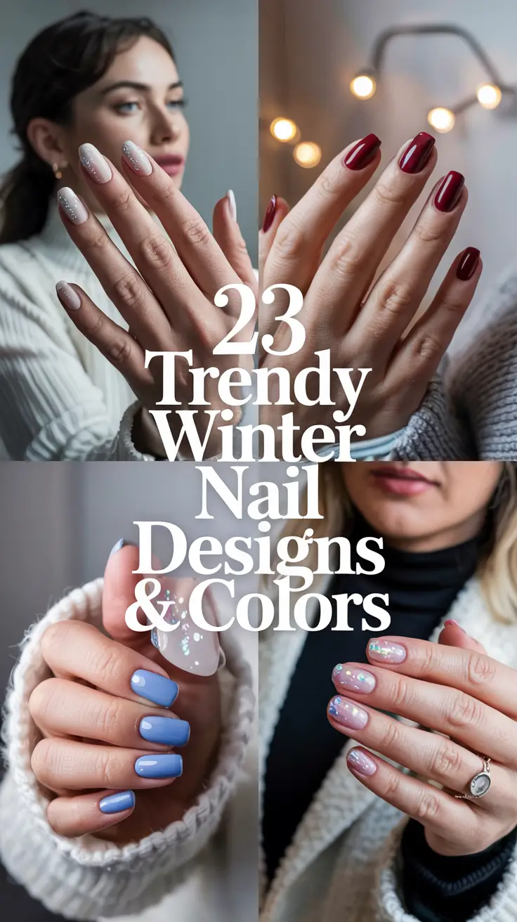 Trendy Winter Nail Designs & Colors 2025–2026: Fresh Ideas for a Stylish Cold Season