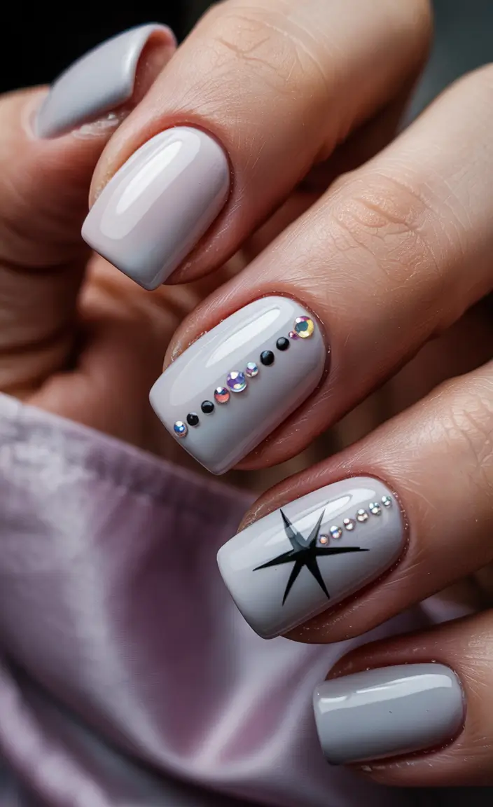 winter nails ideas Celestial Ice