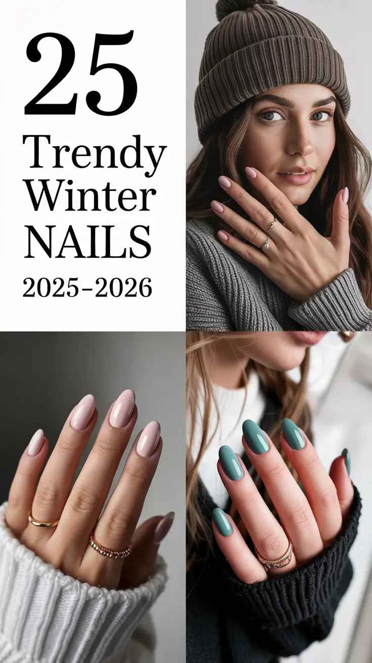 Trendy Winter Nails 2025–2026: Chic, Sparkly, and Cozy Designs You’ll Want to Try This Season