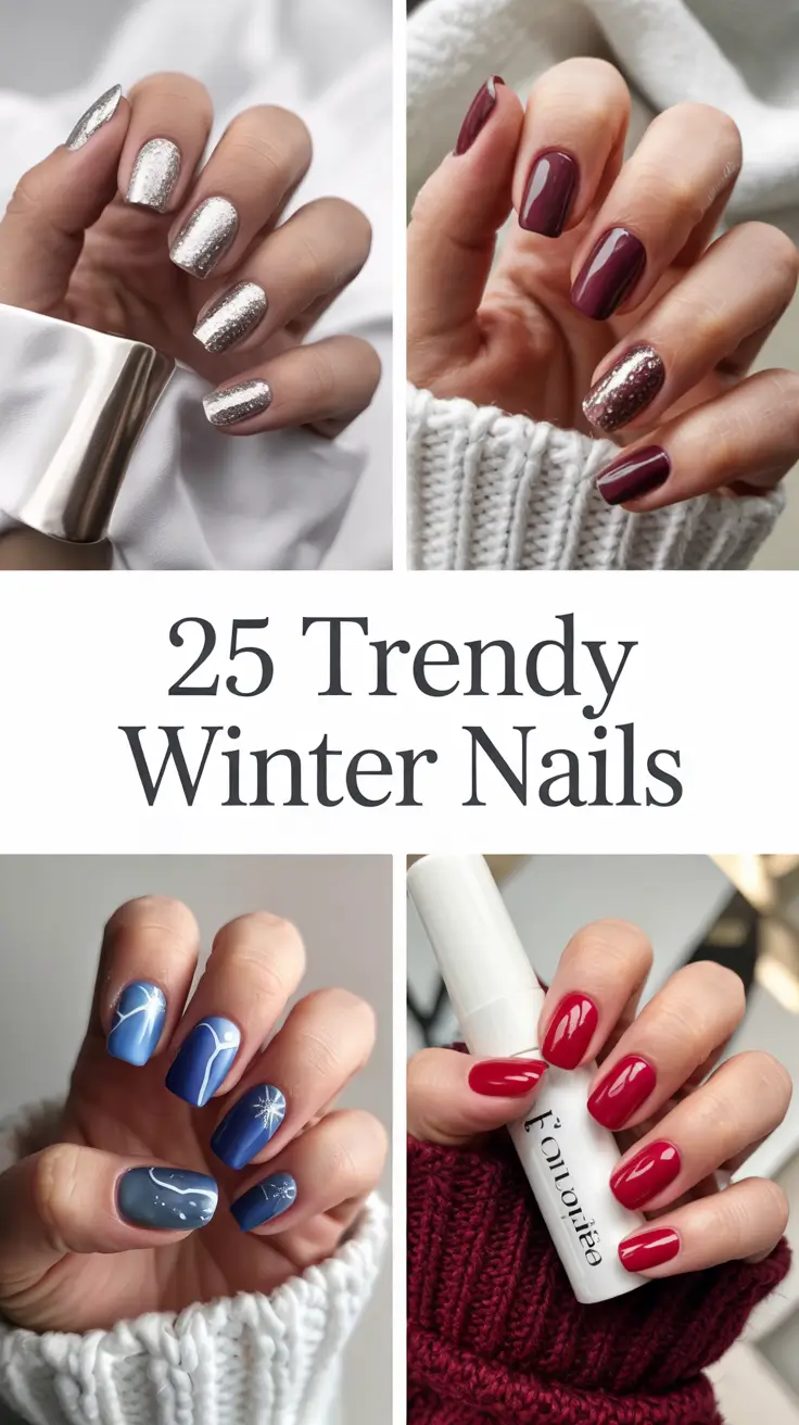 Trendy Winter Nails 2025–2026: Chic, Sparkly, and Cozy Designs You’ll Want to Try This Season