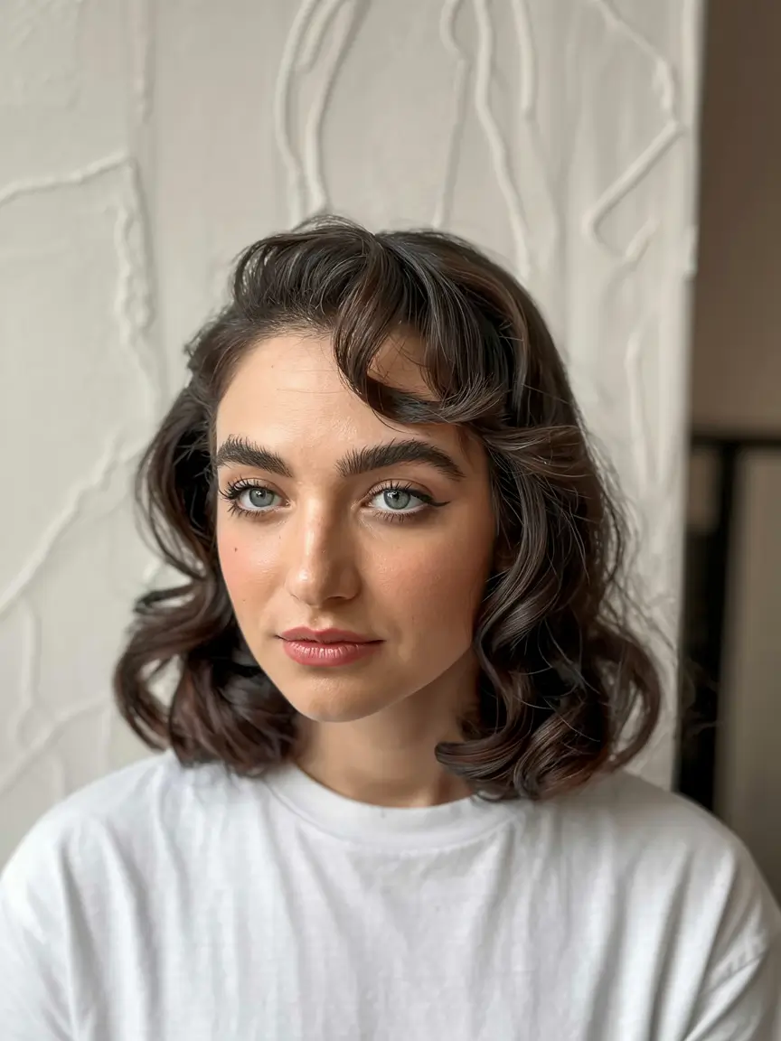 winter formal hairstyles Retro Waves with a Modern Twist