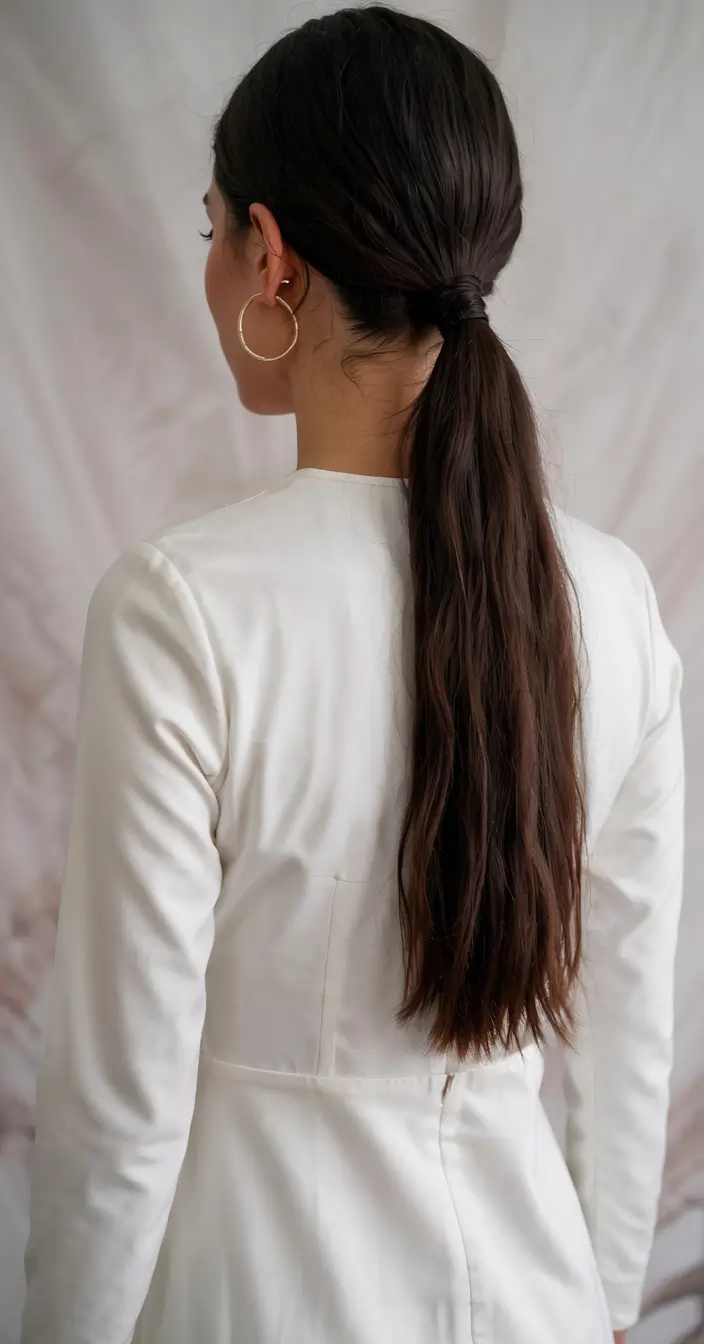 winter formal hairstyles Low Wrapped Ponytail Elegance