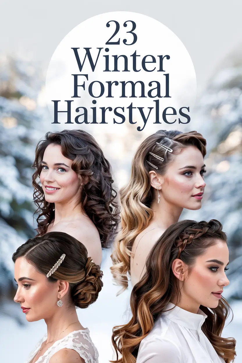 Winter Formal Hairstyles 2025–2026: Elegant, Easy & Chic Hair Ideas for Every Length