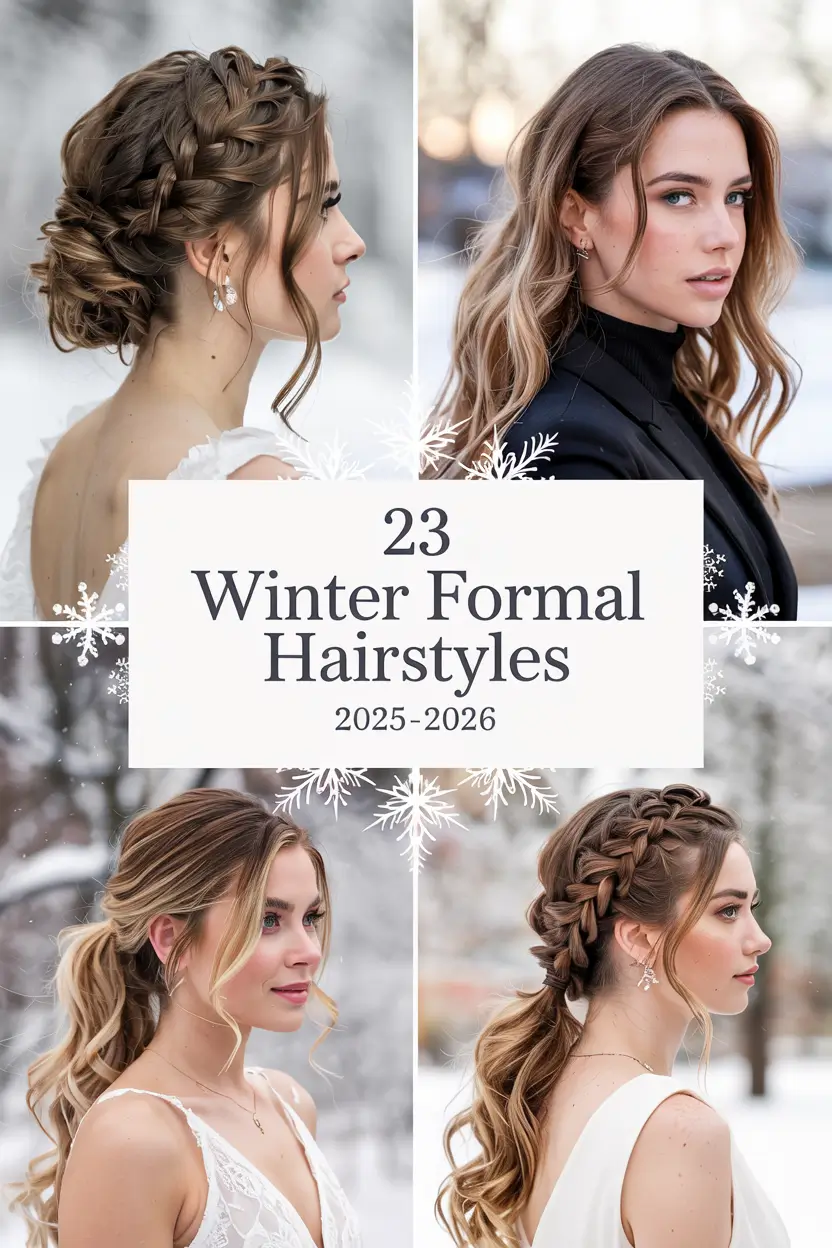 Winter Formal Hairstyles 2025–2026: Elegant, Easy & Chic Hair Ideas for Every Length