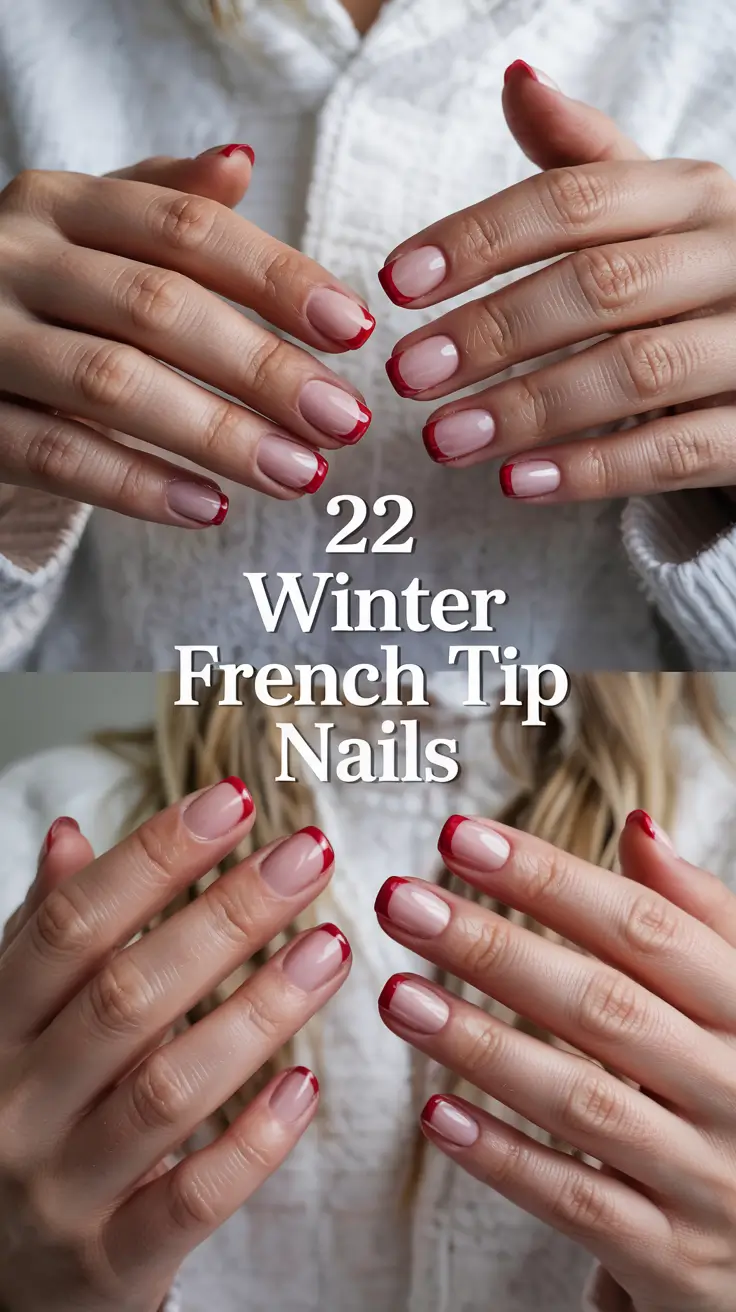 Winter French Tip Nails 2025–2026: Classy, Sparkling & Trendy Nail Designs to Try This Season
