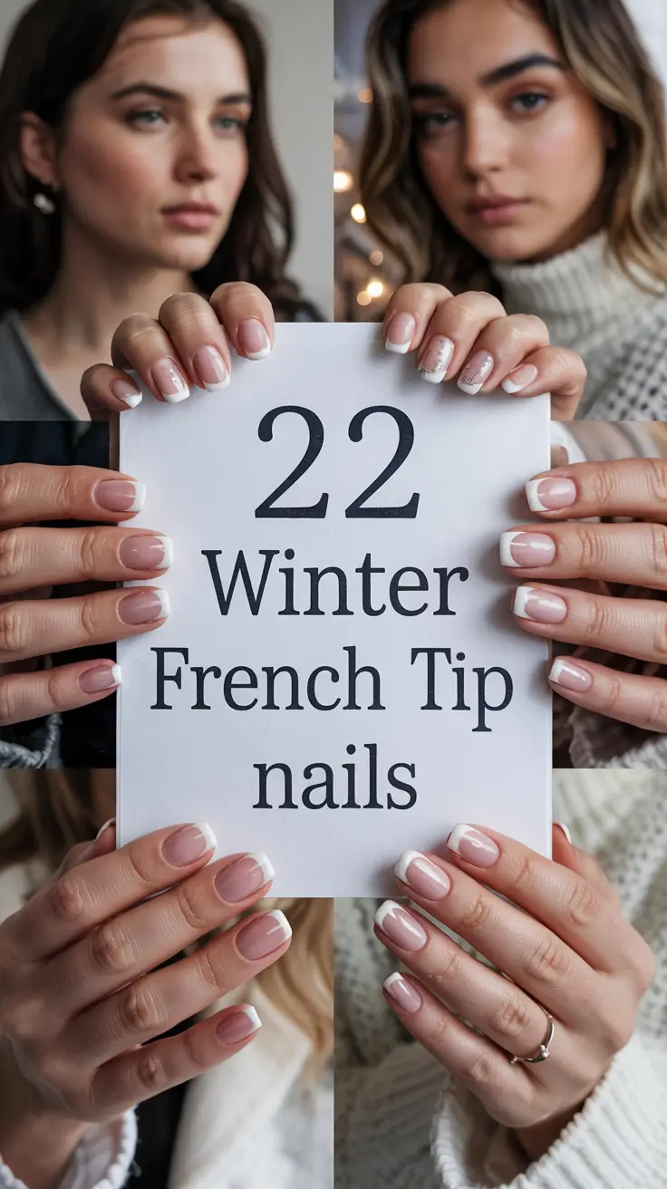 Winter French Tip Nails 2025–2026: Classy, Sparkling & Trendy Nail Designs to Try This Season