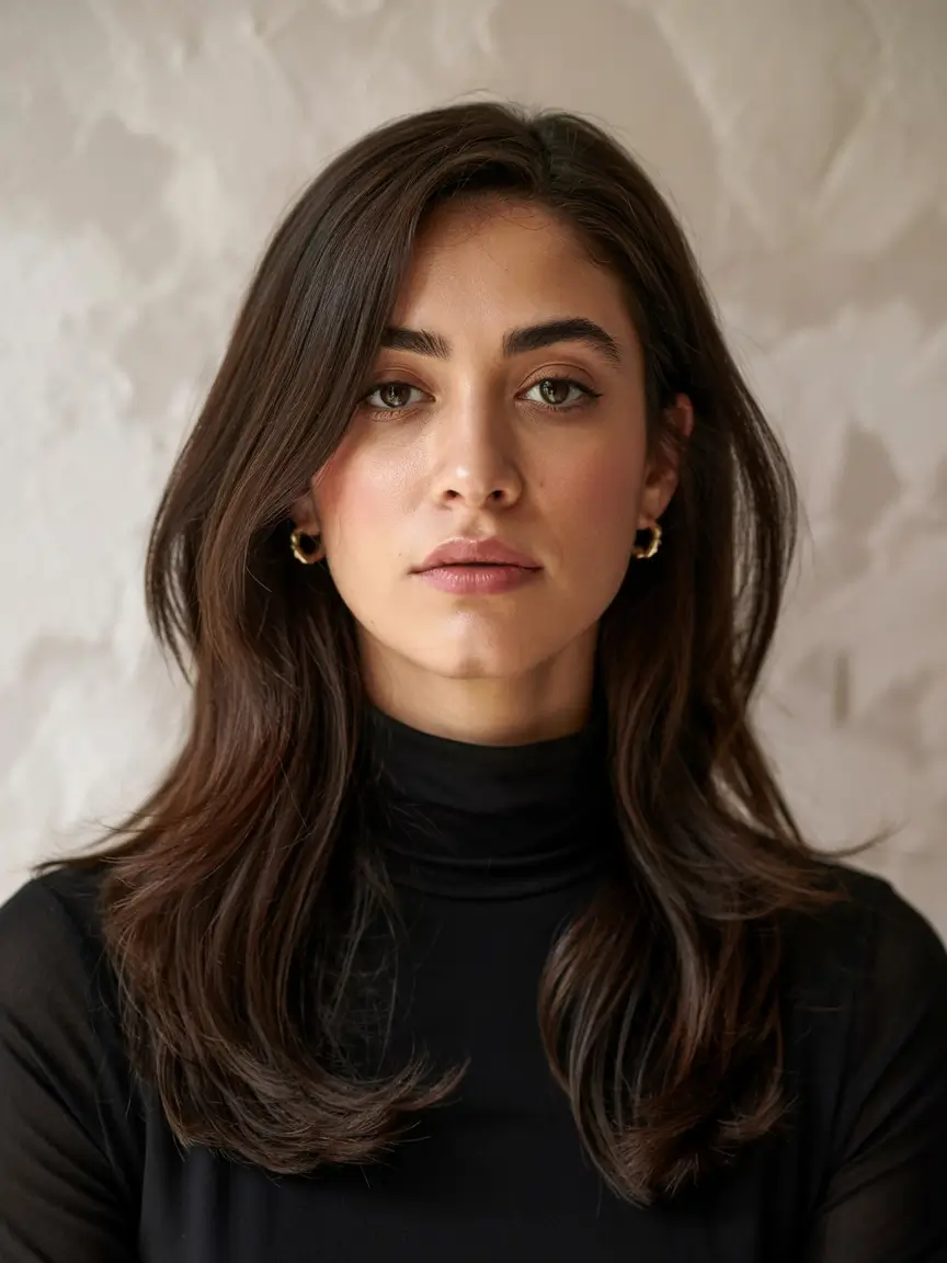 Winter Haircuts 2025-2026 Glossy Layers with Subtle Volume