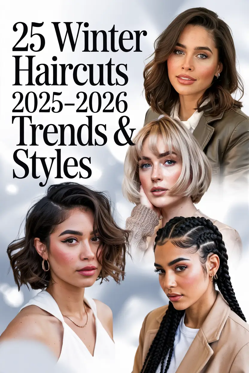 Winter Haircuts 2025–2026 Trends & Styles: Fresh Medium, Long & Short Hair Ideas for the Cold Season