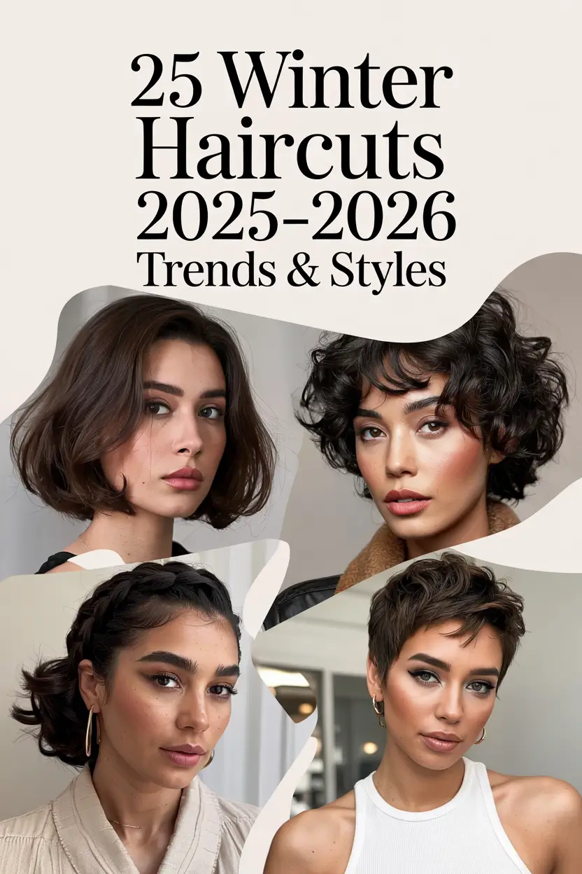 Winter Haircuts 2025–2026 Trends & Styles: Fresh Medium, Long & Short Hair Ideas for the Cold Season