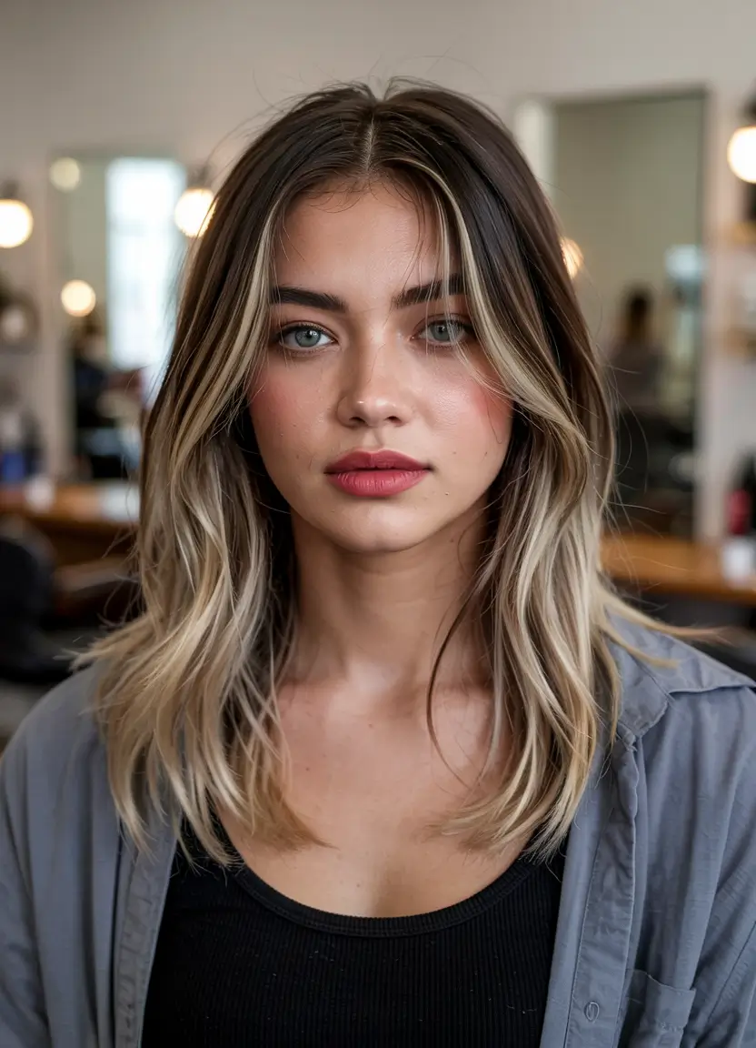 haircuts and colors for women Face-Framing Blonde Layers