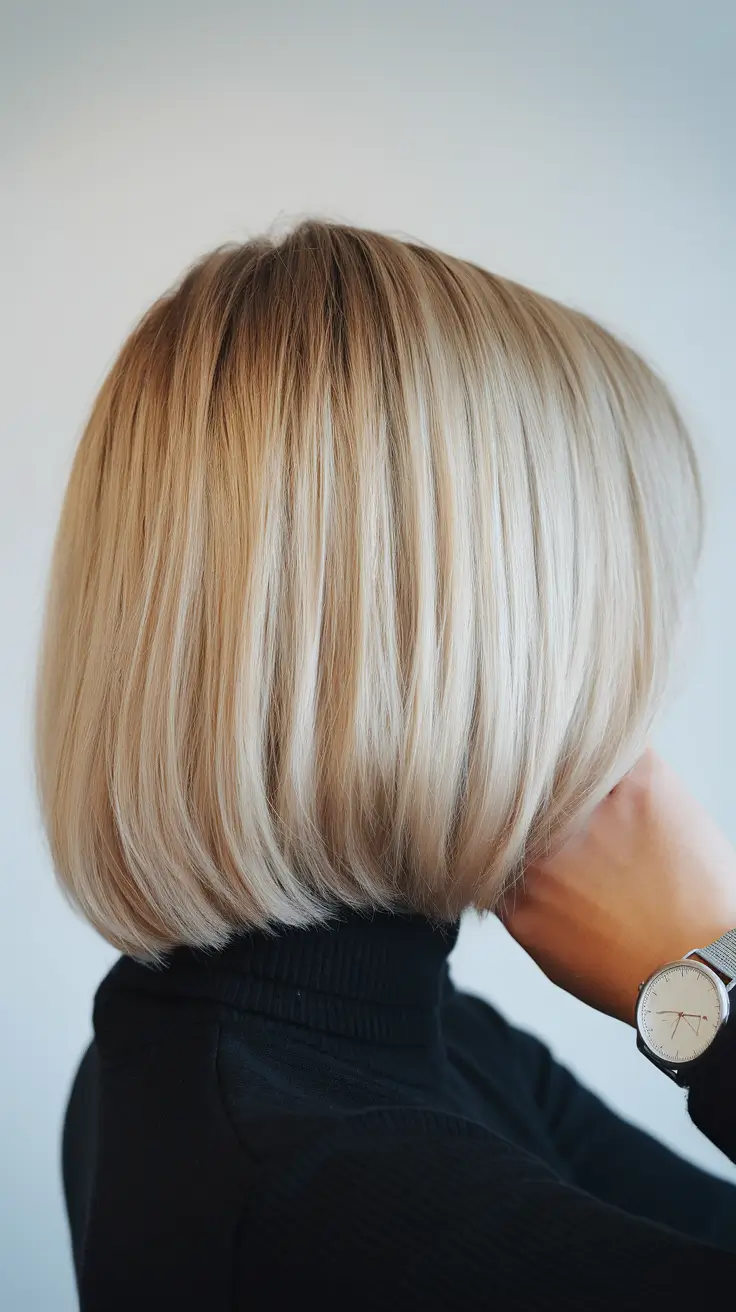 Classic Polished Blonde Bob Winter Haircuts and Colors 2025 2026 Trends