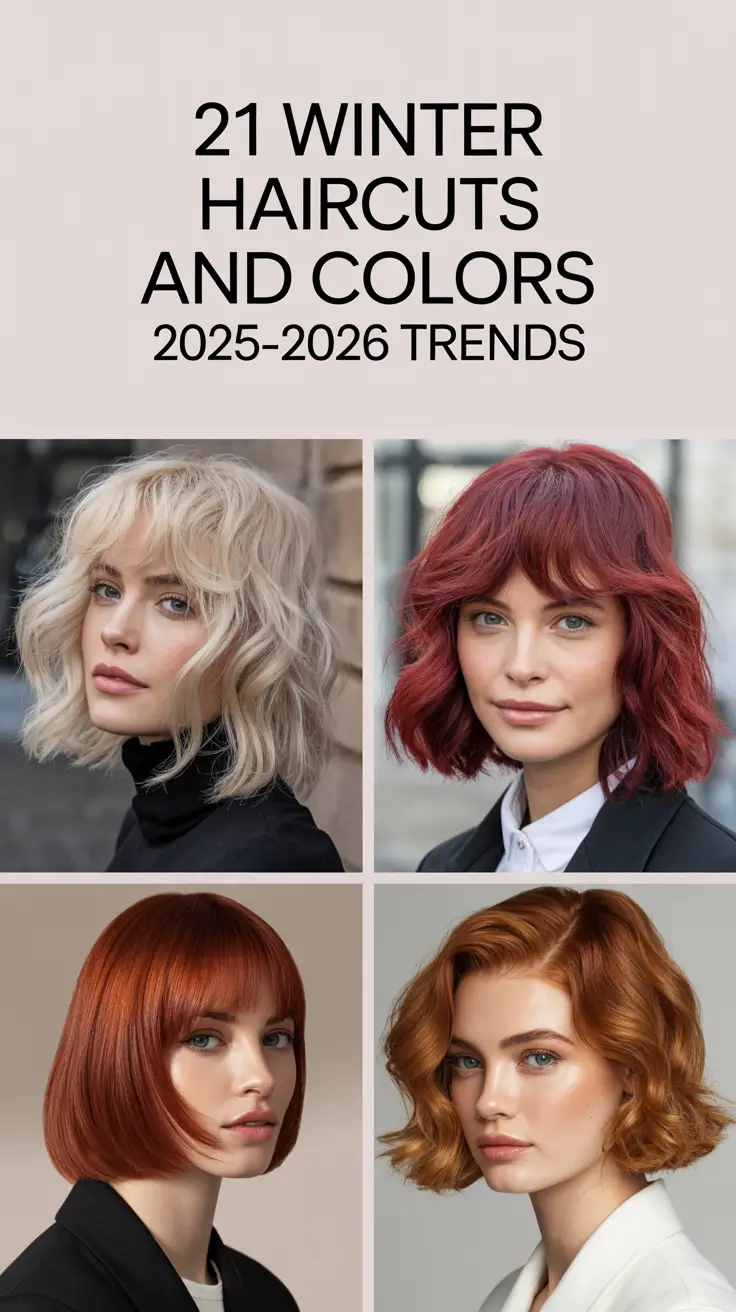 Winter Haircuts and Colors 2025–2026 Trends: Fresh Ideas for Every Face and Hair Type