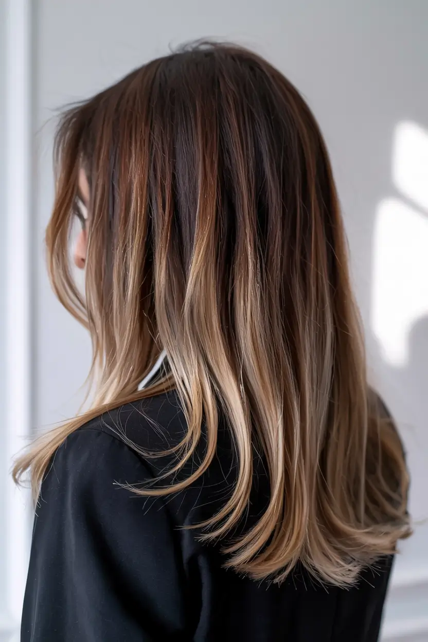Winter Hairstyles & Color 2025-2026 for Women Over 40 Soft Contrast Layers with Honey Melt