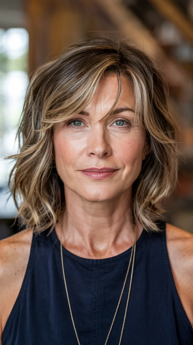 Feathered Shag Revival Winter Hairstyles & Color 2025-2026 for Women Over 40