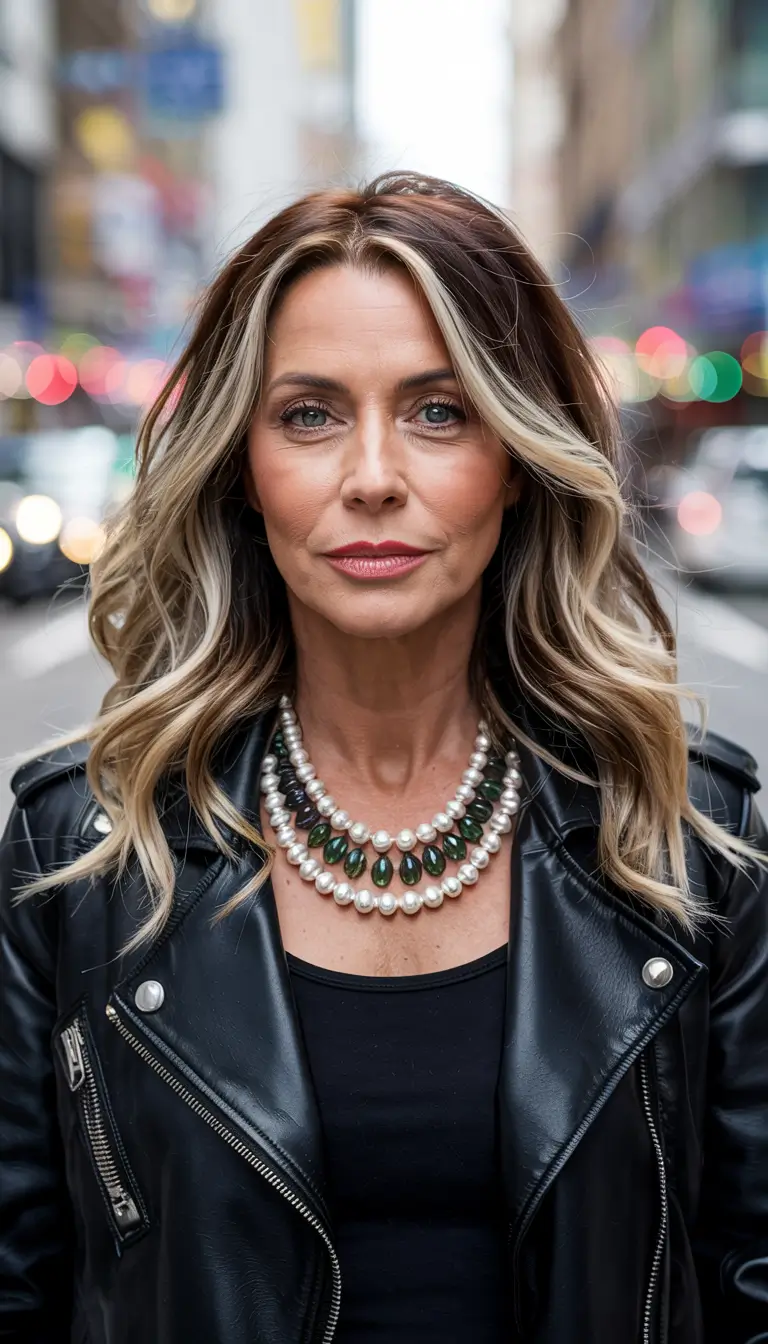 Smoky Blonde Layers with Attitude Winter Hairstyles & Color 2025-2026 for Women Over 40