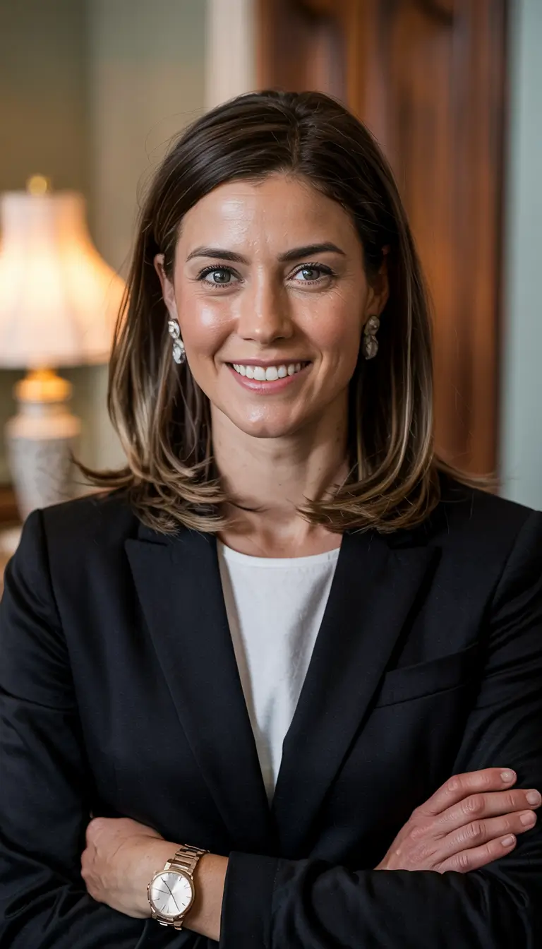 Polished Medium Layers for Everyday Confidence Winter Hairstyles & Color 2025-2026 for Women Over 40