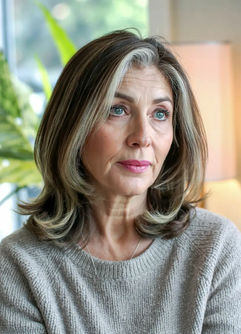 hairstyles for women over 60 fine hair Cool Ash Layers with Subtle Dimension