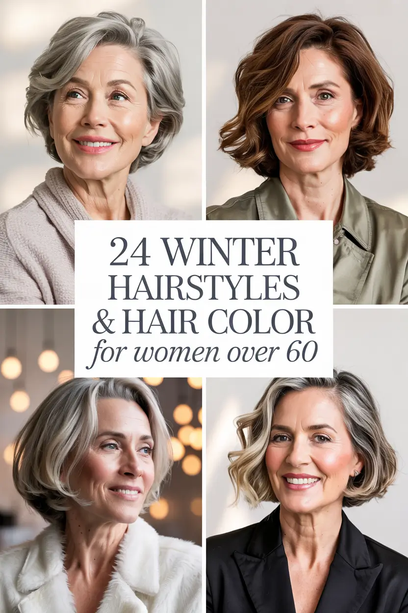 Winter Hairstyles & Hair Color 2025–2026 for Women Over 60: Soft, Modern, and Incredibly Flattering Looks