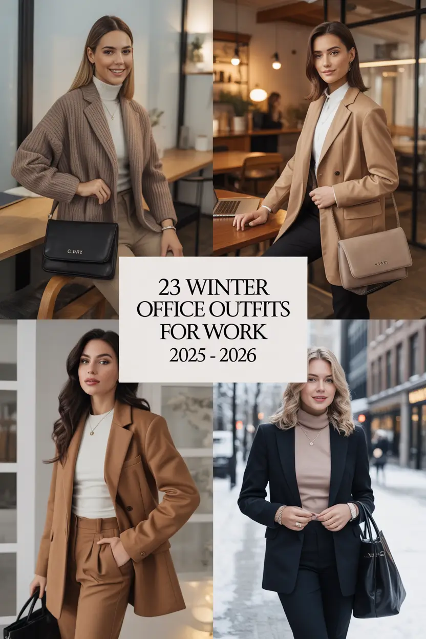 Winter Office Outfits for Work 2025–2026: Chic, Cozy & Classy Ideas for Women