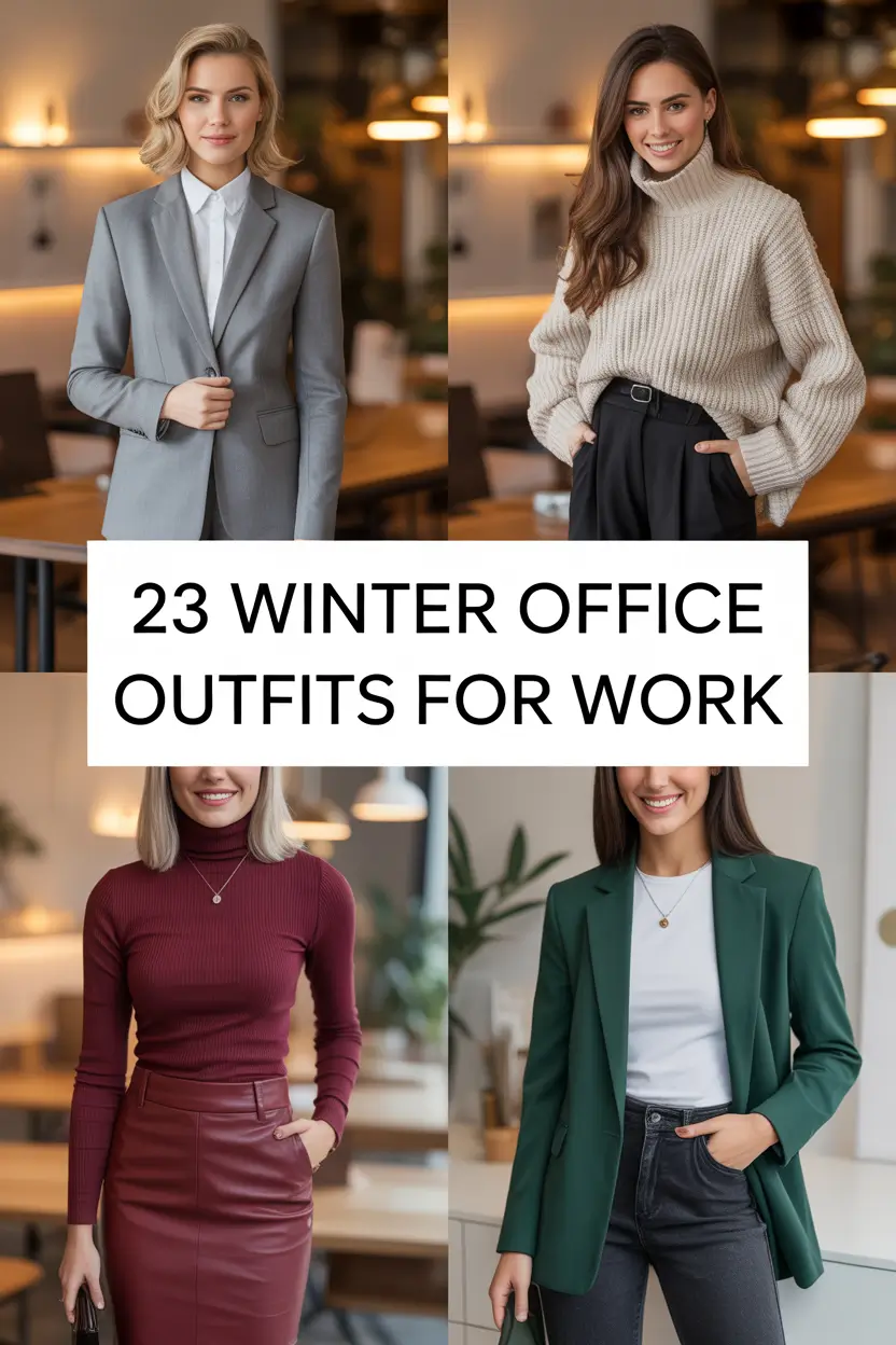 Winter Office Outfits for Work 2025–2026: Chic, Cozy & Classy Ideas for Women