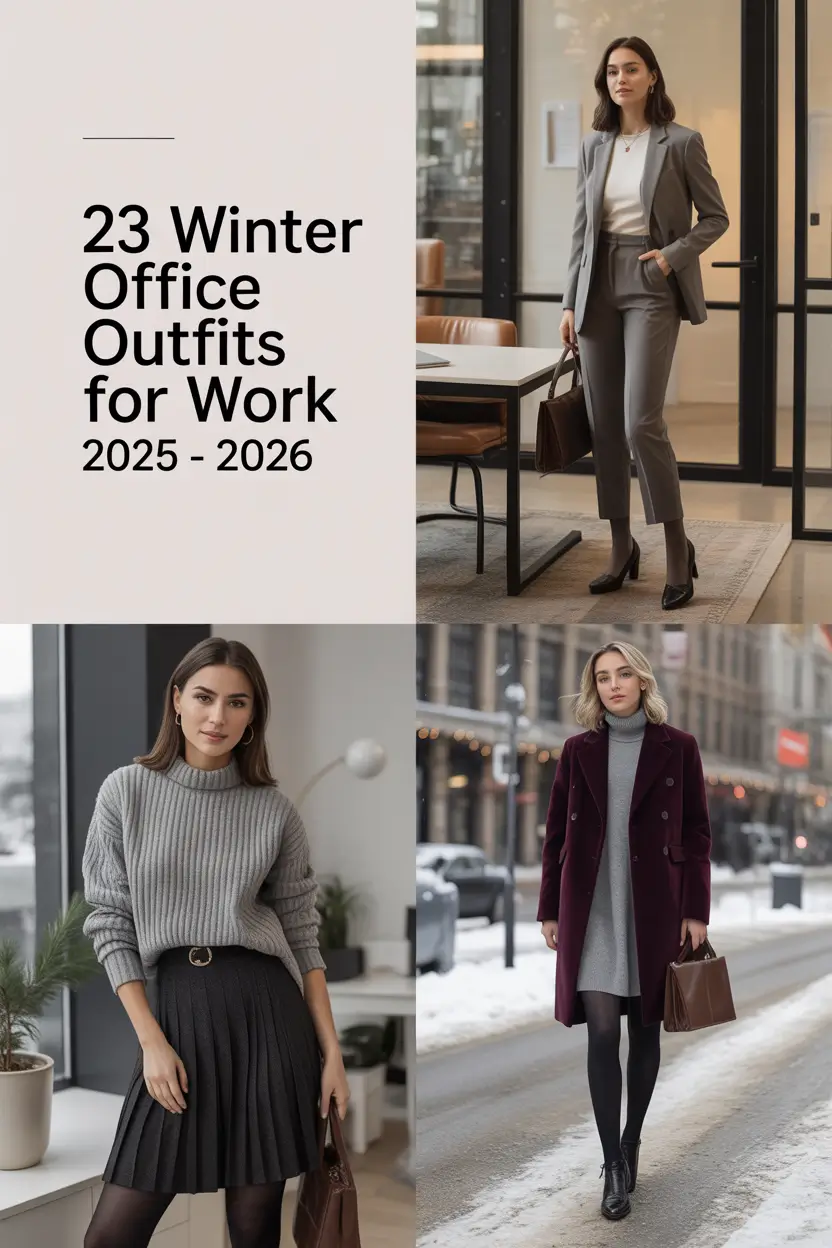 Winter Office Outfits for Work 2025–2026: Chic, Cozy & Classy Ideas for Women
