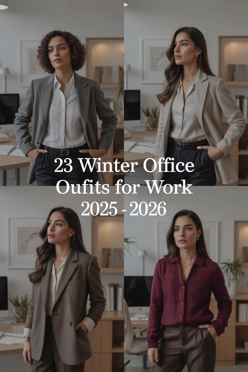 Winter Office Outfits for Work 2025–2026: Chic, Cozy & Classy Ideas for Women