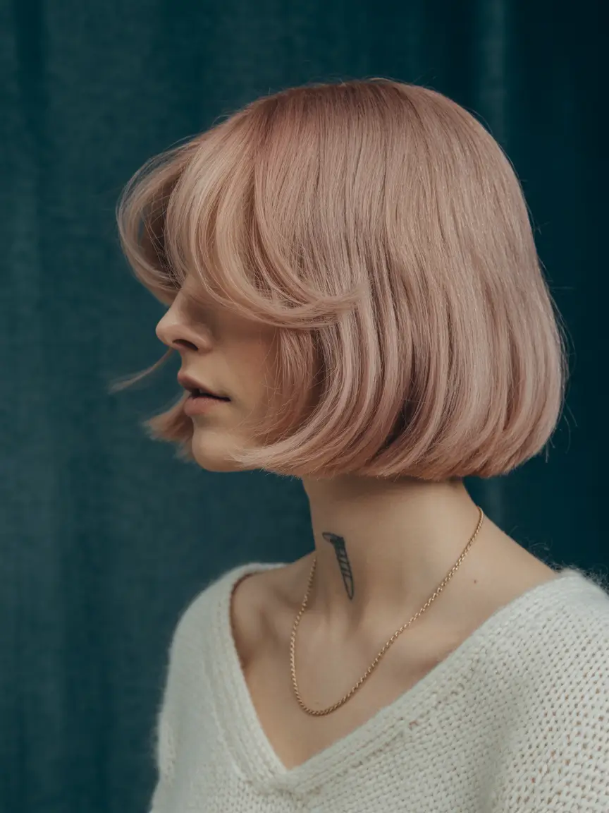 winter hairstyles medium Rose Mist Bob
