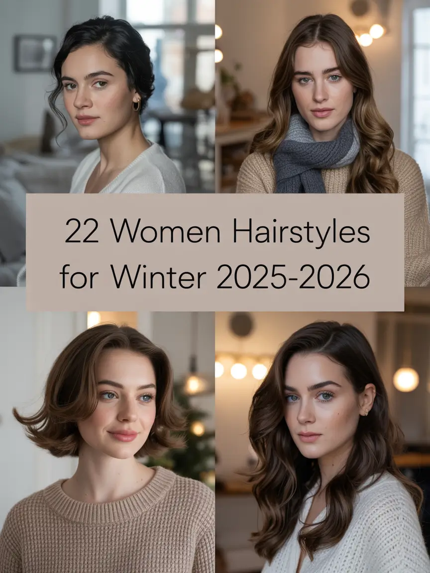 Women Hairstyles for Winter 2025–2026: Cozy & Cute Hair Ideas for Every Style