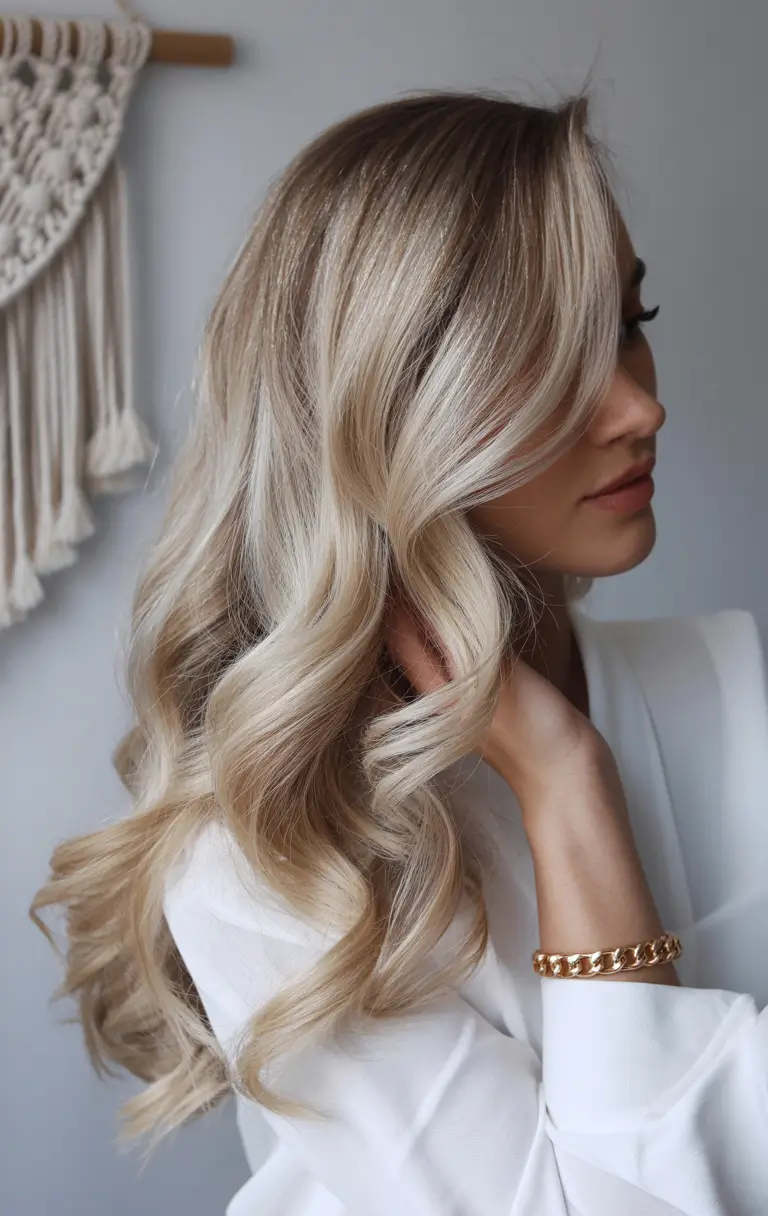 ash blonde hair color 2026 Champagne Ash for Women with Warm Undertones