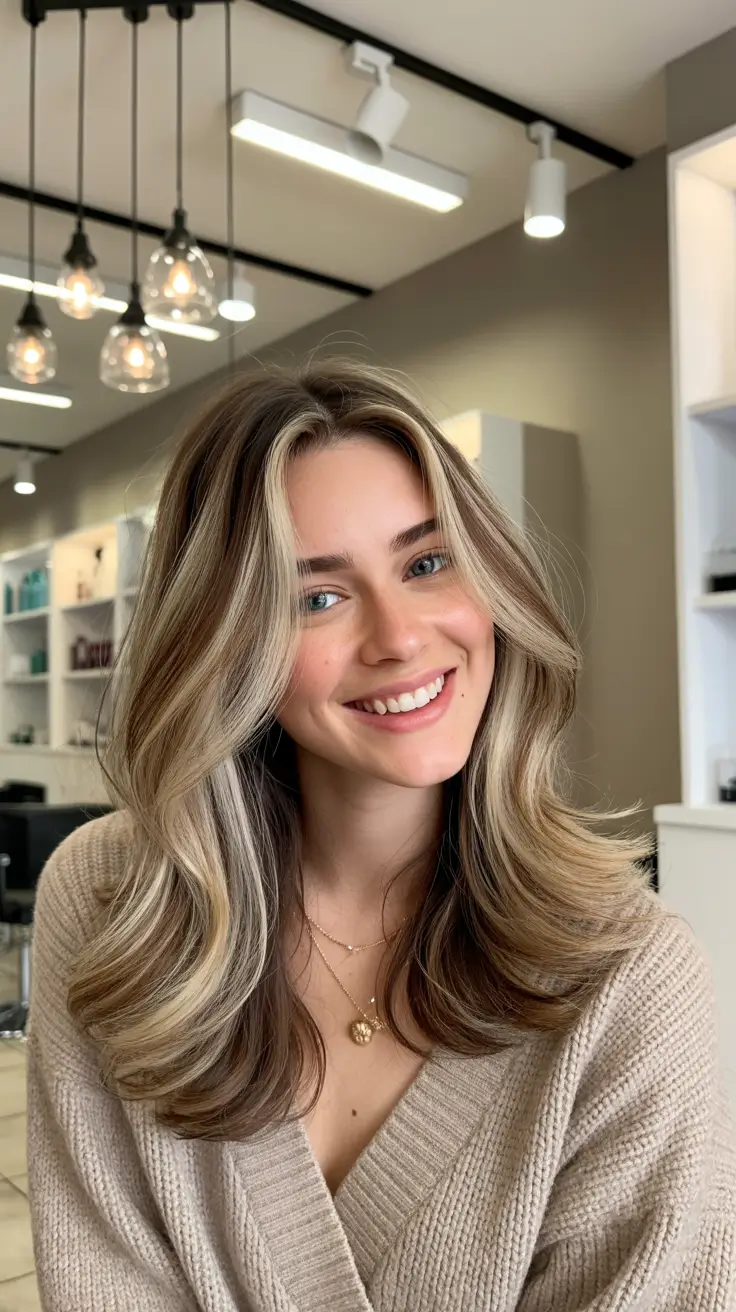 ash brown hair colors Soft-Glow Ash Layers