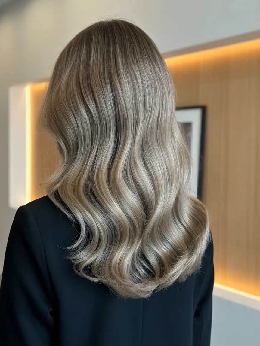 ash brown hair colors Smokey Beige Symphony