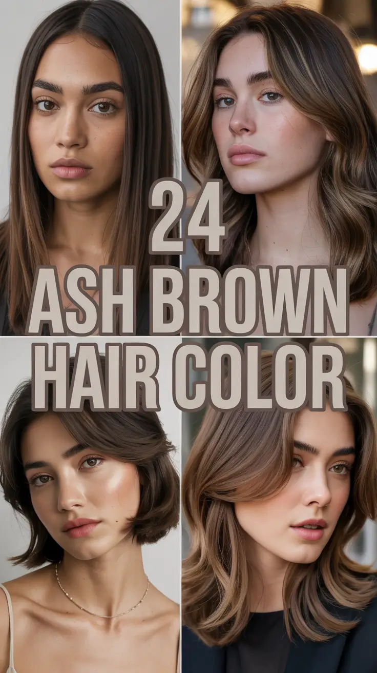 Ash Brown Hair Color 2026: Cool-Toned Balayage & Modern Ideas You’ll Fall in Love With