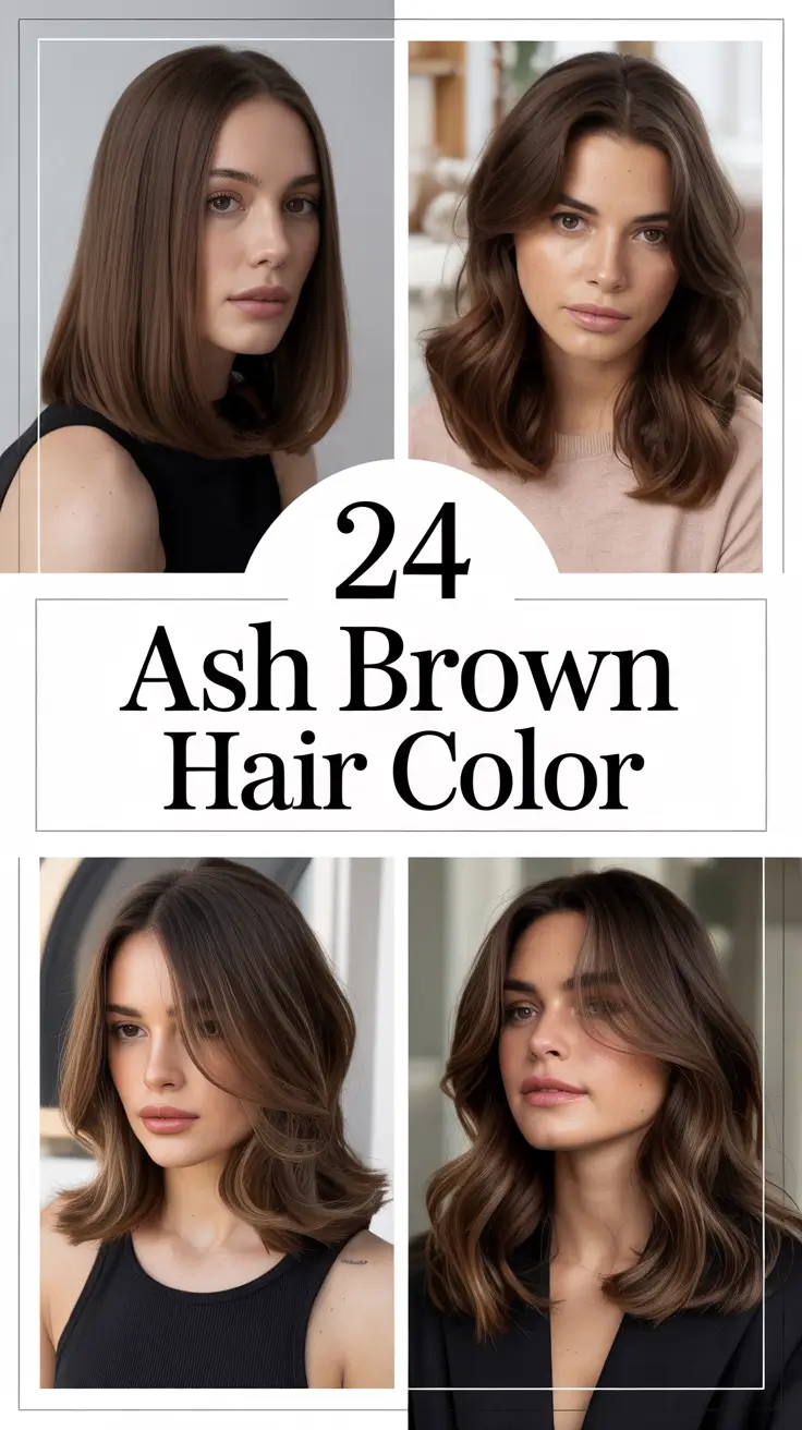 Ash Brown Hair Color 2026: Cool-Toned Balayage & Modern Ideas You’ll Fall in Love With