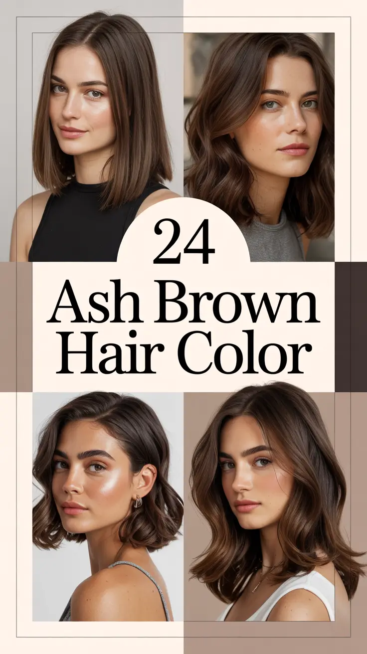 Ash Brown Hair Color 2026: Cool-Toned Balayage & Modern Ideas You’ll Fall in Love With