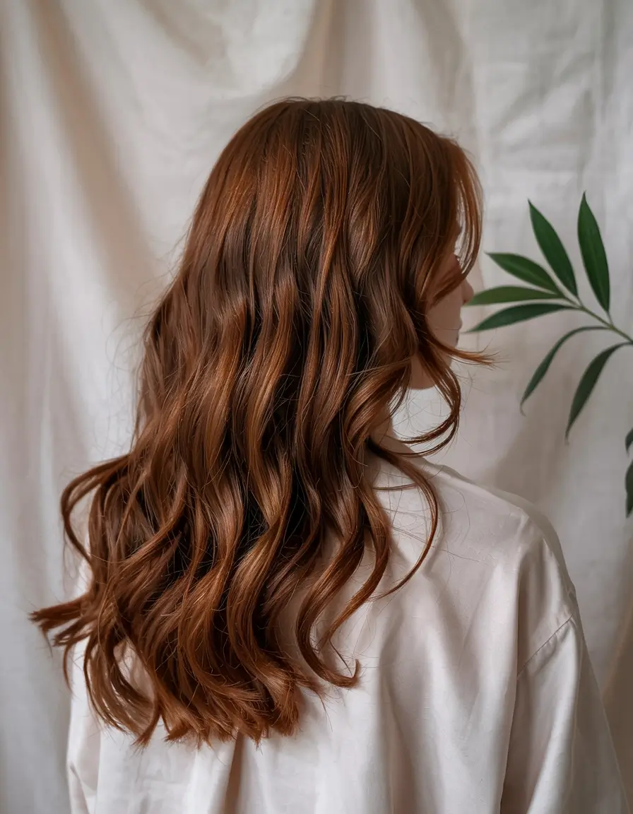 auburn hair color Golden Cinnamon Flow