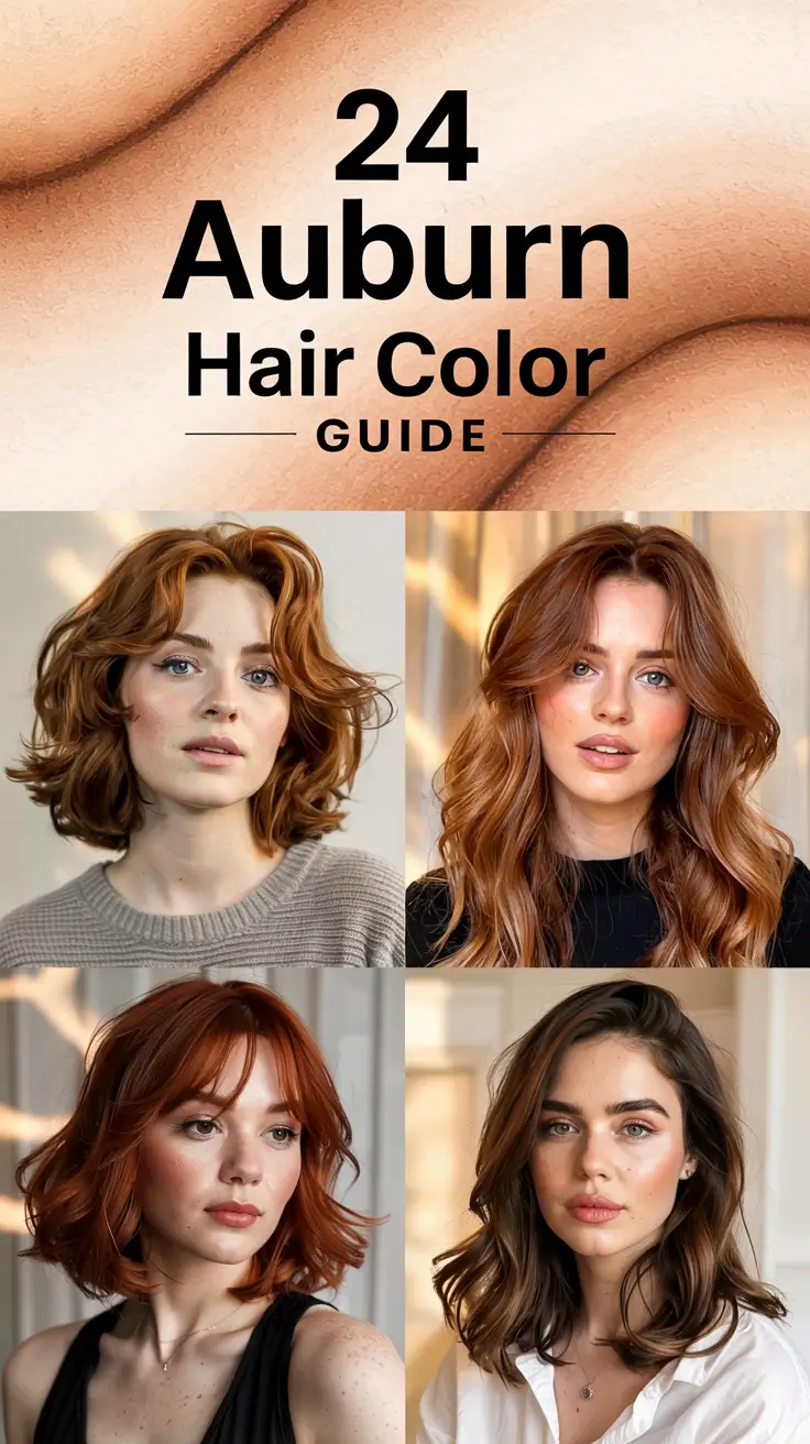 Auburn Hair Color 2026 Guide: Fresh Auburn Hair Color Ideas for Every Style