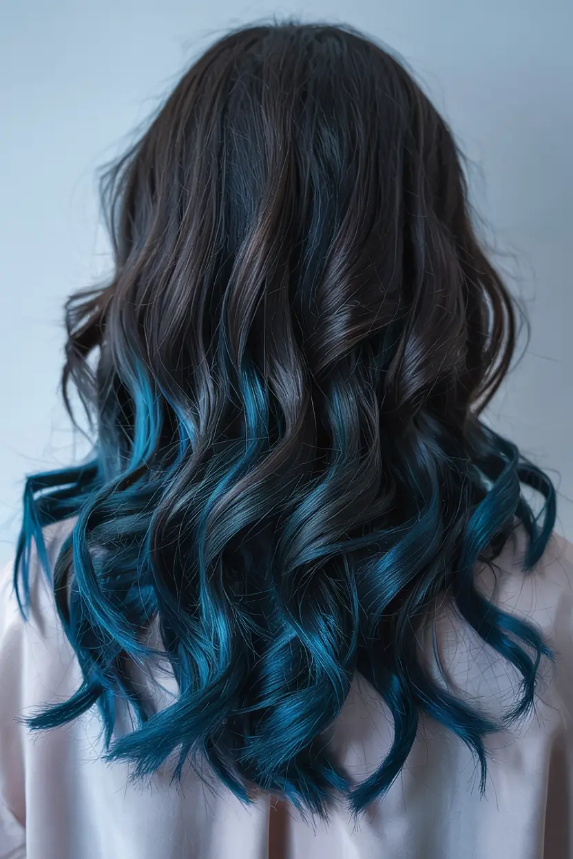 balayage hair color ideas 2026 Midnight Ocean Balayage