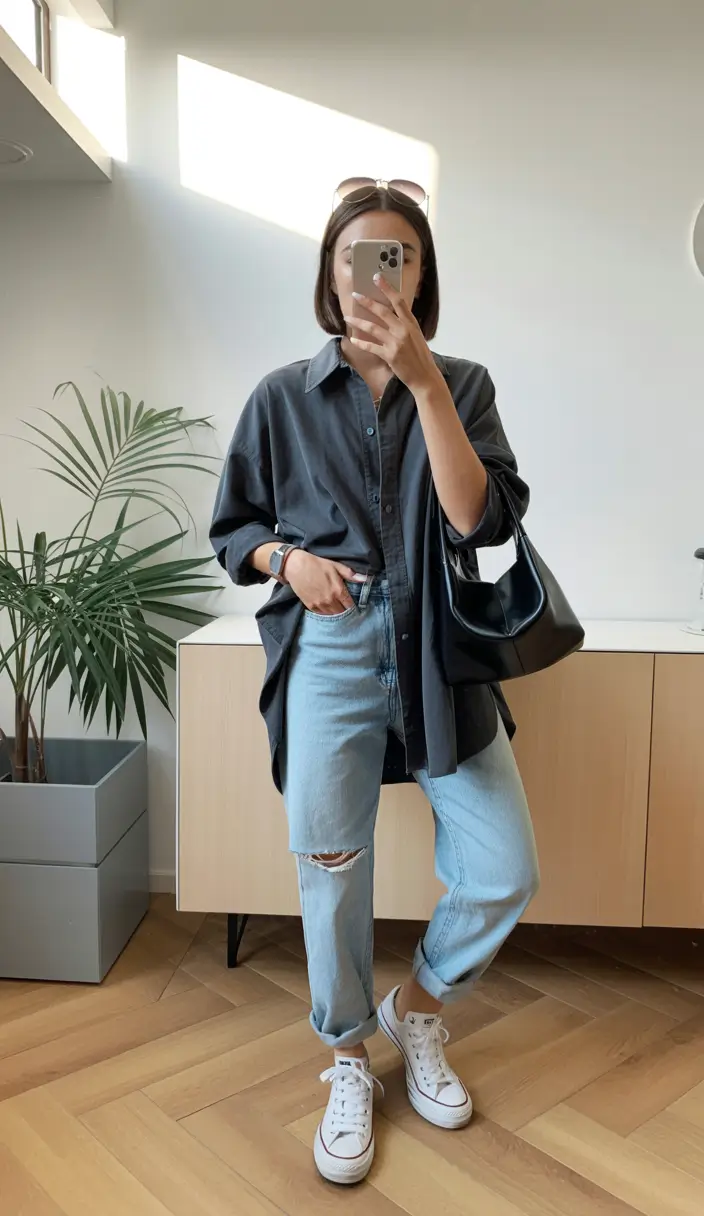 Best everyday outfits 2026 Laid-Back Denim Cool