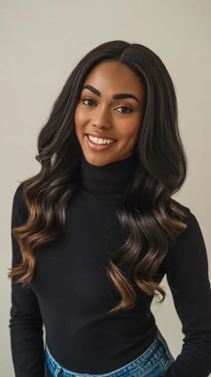 hair color for dark skin tone Chocolate Ribbons Glow