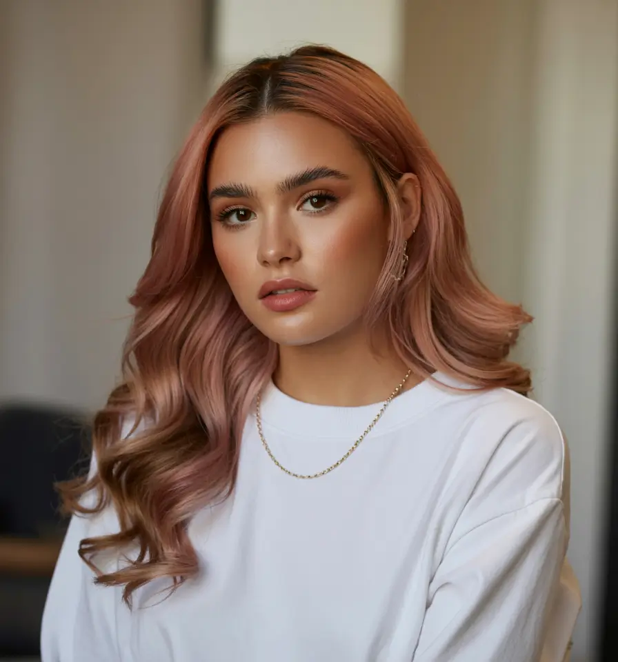 hair color for tan skin tone Rosewood Glow