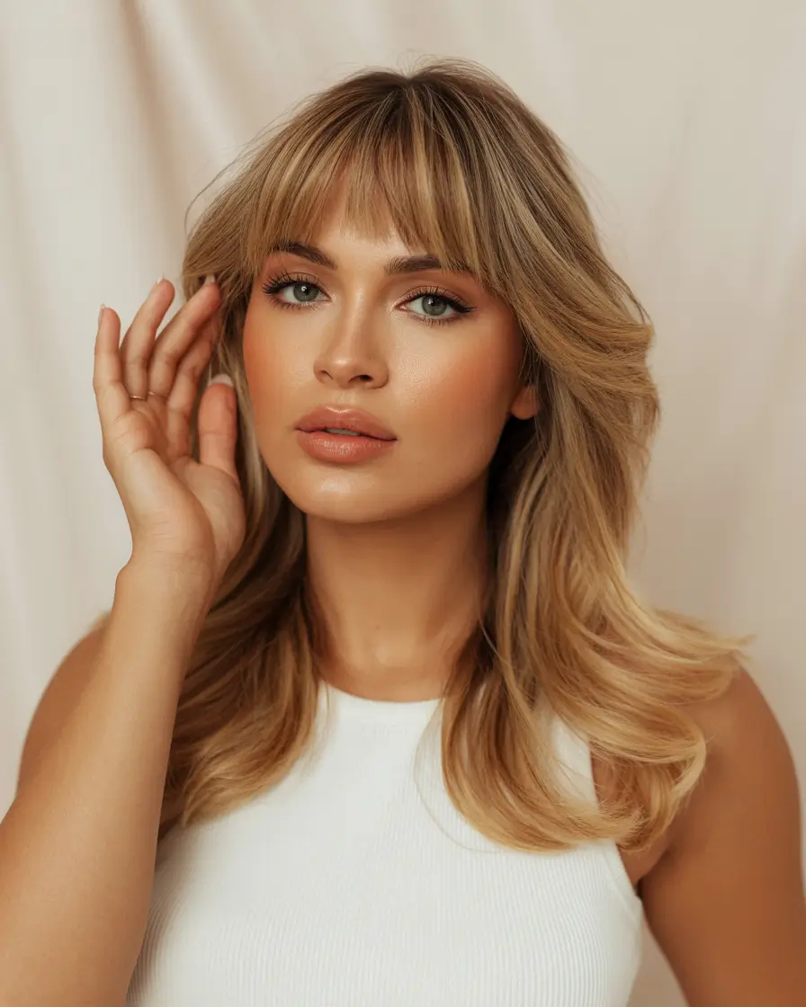 hair color for tan skin women Buttercream Fringe