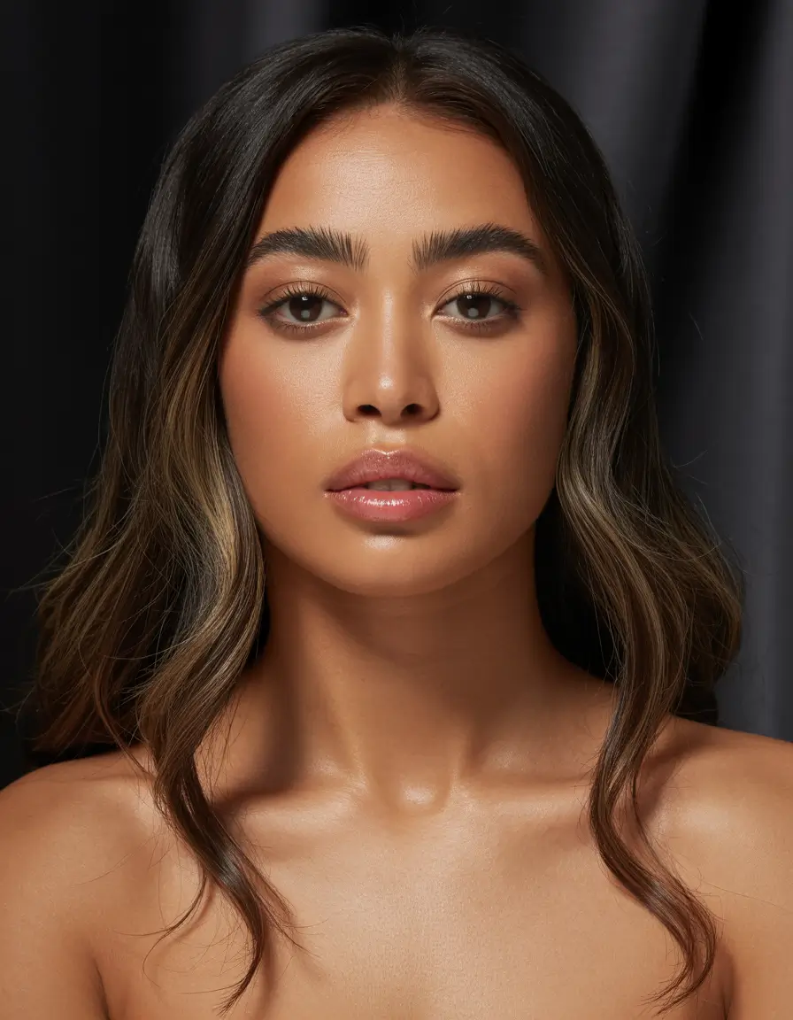 hair color for tan skin asian short hair Subtle Mocha Veil