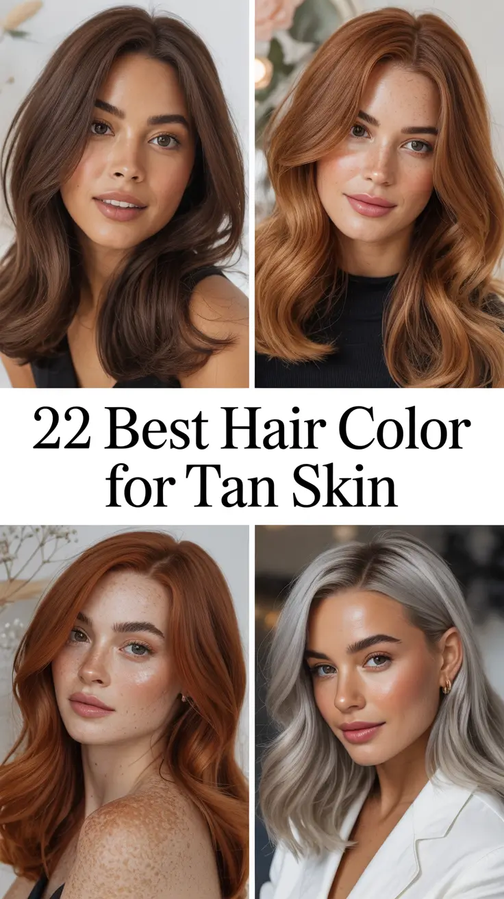 Best Hair Color for Tan Skin 2026: Trendy Shades to Glow with Every Tone