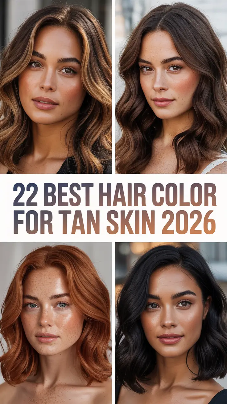 Best Hair Color for Tan Skin 2026: Trendy Shades to Glow with Every Tone