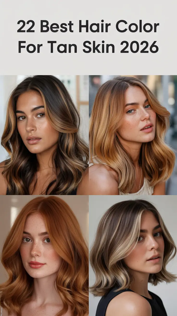 Best Hair Color for Tan Skin 2026: Trendy Shades to Glow with Every Tone