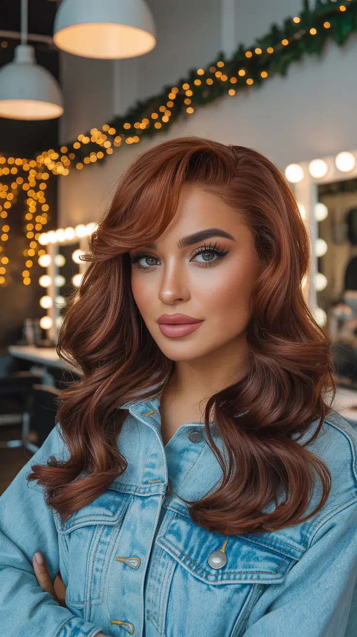 hair color warm skin tone Copper Cinnamon Glow