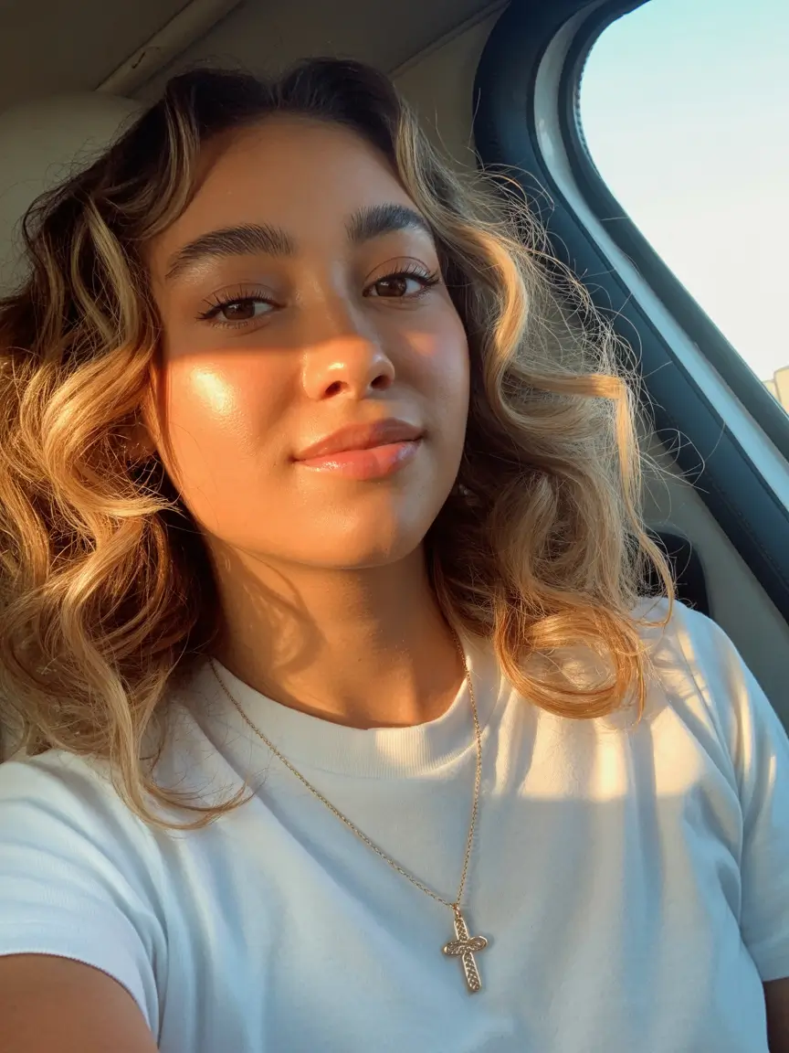 hair color warm skin tone Sunlit Honey Waves