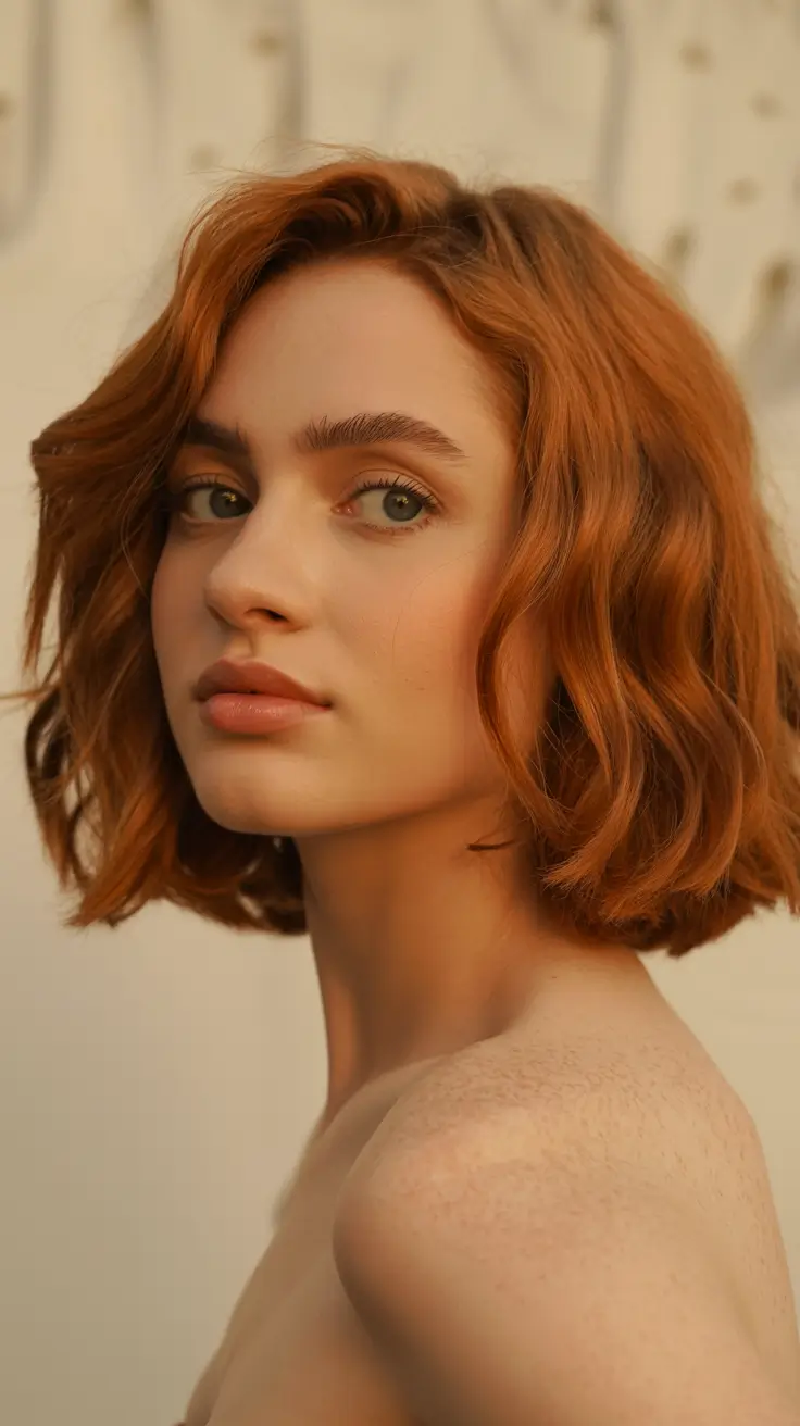 hair color warm skin tone Soft Ginger Tousle